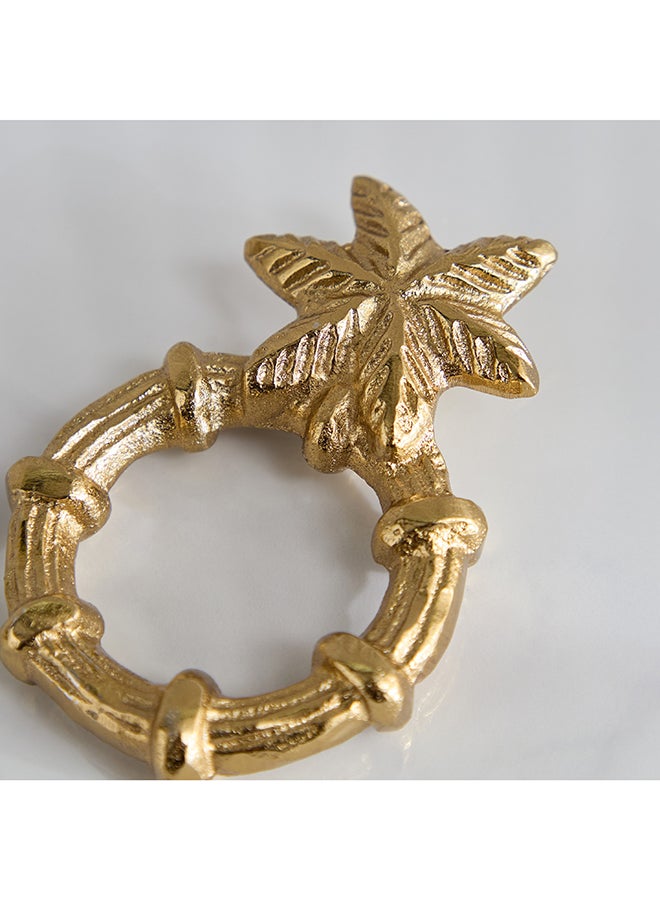 Home Box حلقة منديل زخرفية معدنية صحراوية ذهبية - Image 3